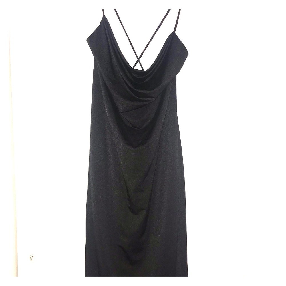 Black Slip dress size Large new with tag
